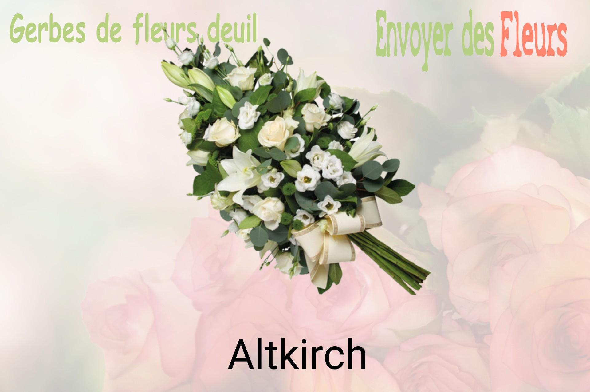 Gerbe de fleurs de deuil livrée à Altkirch